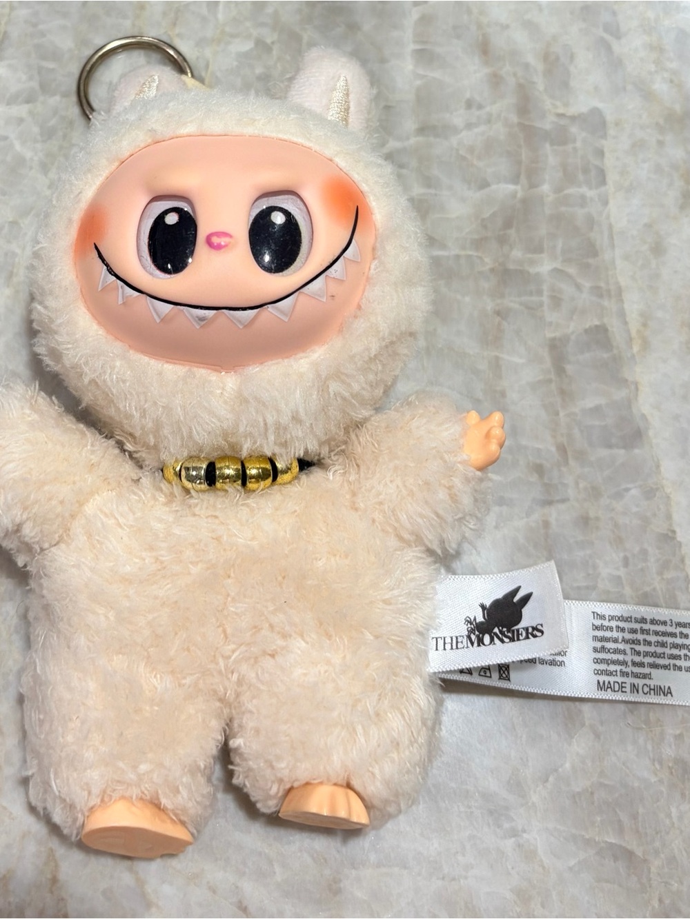 Popmart Labubu “Soy Milk” Cream Fuzzy doll